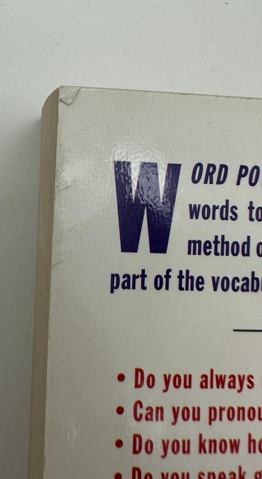 微瑕 wordpower 单词的力量Word Power Made Easy英文原版可搭英英韦氏词根字词典merriam webster vocabulary builde 商品图8