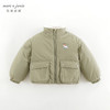 马克珍妮男女童大口袋加绒立领外套儿童棉服2024年冬装新款241005 商品缩略图1