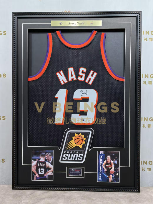收藏系列 纳什 太阳队13号黑色 亲笔签名球衣 商品图2