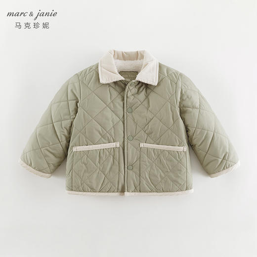 马克珍妮男童山系户外菱格绗棉翻领外套儿童棉服秋冬新款241031 商品图2
