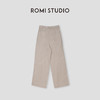 ROMI STUDIO“自我轮廓”棉麻混纺花纱酵洗加软直筒休闲裤 431ZS002 商品缩略图1