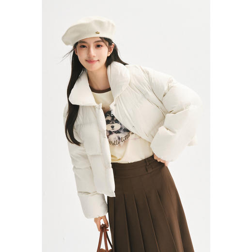 【严选】诗凡黎小翻领糯叽叽羽绒服7F9380021 商品图2
