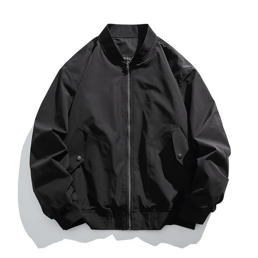 【特大码】【新款DH】大依优型大码棒球领夹克加肥加大休闲胖子宽松外套上衣男装潮流迷彩 商品图2