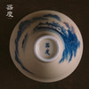 问鼎器度汝窑鹅黄青花斗笠杯（水仙天南竹）（公鸡图）（缺货）（山水-云里人家）（缺货） 商品缩略图6