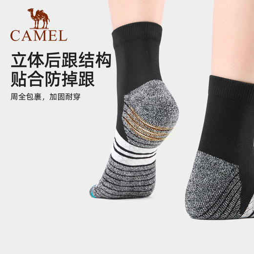 骆驼*防臭中筒袜男女夏季袜子高弹力吸汗透气运动袜子女 133CAKV055 商品图3