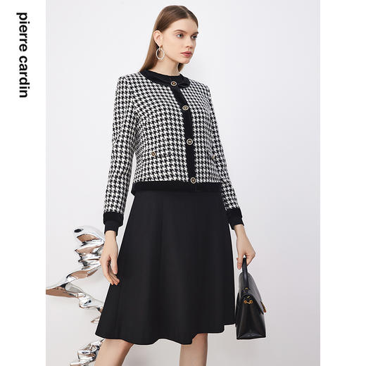 皮尔卡丹女装西装法式淑女小香风通勤知性外套P3311U3986B0
 商品图3