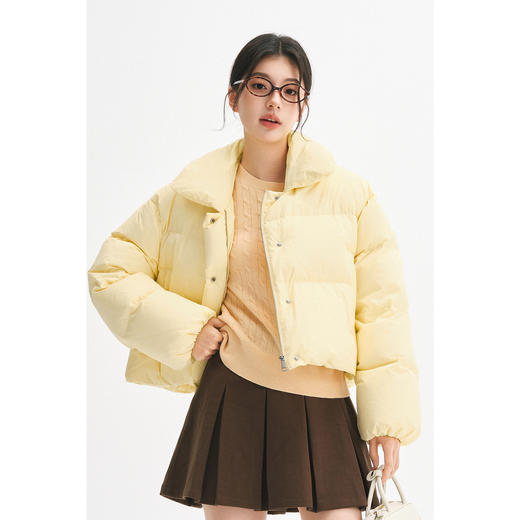 【严选】诗凡黎小翻领糯叽叽羽绒服7F9380021 商品图0