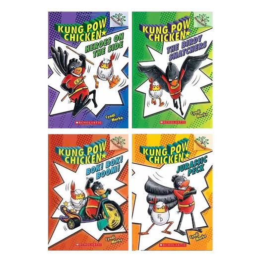 【赠音频】AR 2.9-3.2 功夫小鸡 Kung Pow Chicken 学乐大树系列宫保鸡丁 Branches 英文原版 4册 儿童桥梁章节书 5-10岁必读 商品图0