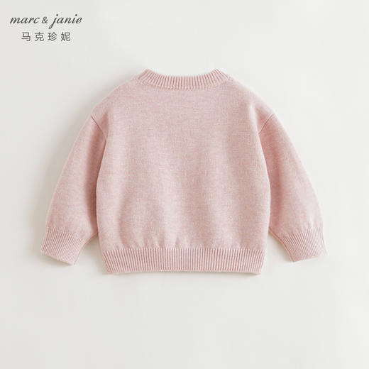 【3级抗起球】马克珍妮女童立体蝴蝶结毛衣宝宝针织衫秋冬241691 商品图1