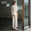 IWY/IWY秋冬季新款杏色西装微喇裤两件套通勤干练气质*职业套装女C14234+P34234 商品缩略图2