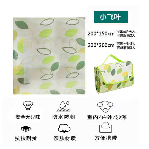 野餐垫防潮垫加厚户外野炊沙滩地垫春游坐垫防水草坪垫子 商品图8