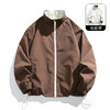 【Q】【双面穿】【新款DH】大依优型大码立领夹克加肥加大休闲胖子宽松外套上衣男装潮流 商品缩略图1