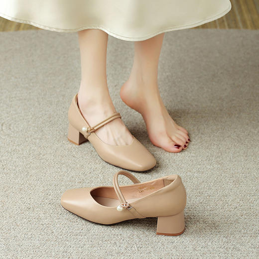 品质好货 | 索菲娅春秋2024年新款头层牛皮玛丽珍女鞋 SF42111713 商品图8