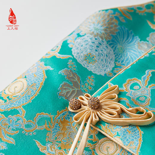 SAINTJOY/上久楷 新中式马甲 复古 团龙杂宝菊花纹 CY1044207026 商品图3
