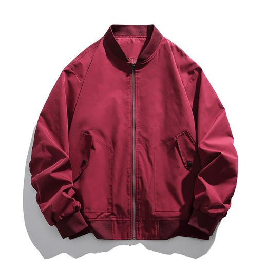 【特大码】【新款DH】大依优型大码棒球领夹克加肥加大休闲胖子宽松外套上衣男装潮流迷彩 商品图3