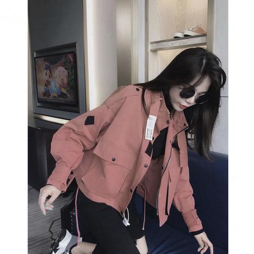 新款百搭 春秋韩版宽松显瘦立领工装夹克女ins潮 商品图1