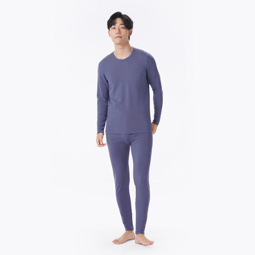 都市丽人都市锋尚保暖衣舒暖套装天丝德绒膨体绒中厚男士保暖衣天丝套装FWT9A1 商品图1