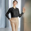IWY/高级感黑色衬衫女蝴蝶结上衣春季长袖显瘦衬衣职场时尚通勤女装B137 商品缩略图0