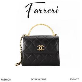 香奶奶23B 秋冬新款 珍珠Kelly手柄链条包 小号