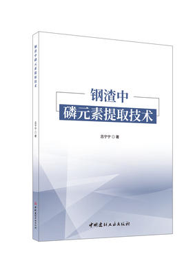 钢渣中磷元素提取技术/吕宁宁著:中国建材工业出版社,2024 ISBN 9787516042540