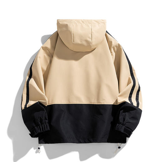 【新款DJR】大依优型大码连帽夹克加肥加大休闲胖子宽松外套上衣男装潮流户外 商品图4