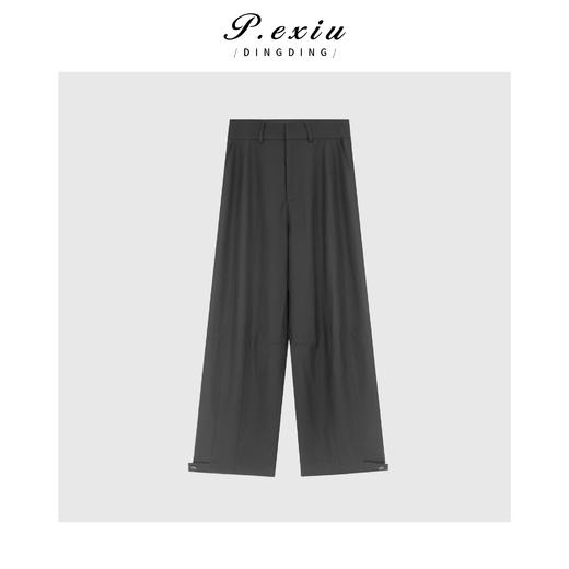 PanYiXiu/潘依绣羊毛高级感极简风阔腿长裤 W-61828 商品图1