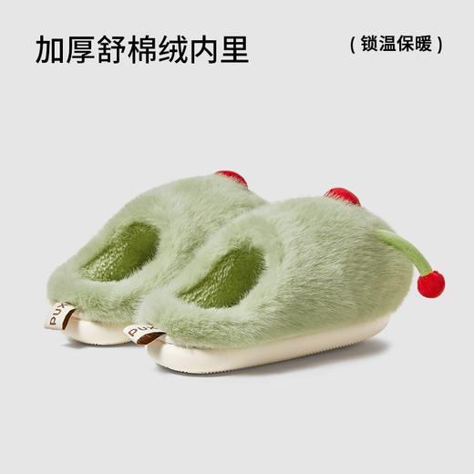 朴西红鼻子秋冬保暖儿童拖鞋女童居家室内防滑毛绒加厚棉拖鞋男童 商品图2