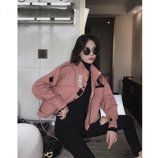 新款百搭 春秋韩版宽松显瘦立领工装夹克女ins潮 商品图2