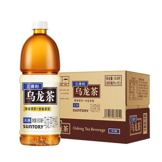 三得利,乌龙茶饮料(无糖)【900ml】今麦郎饮品 商品图1