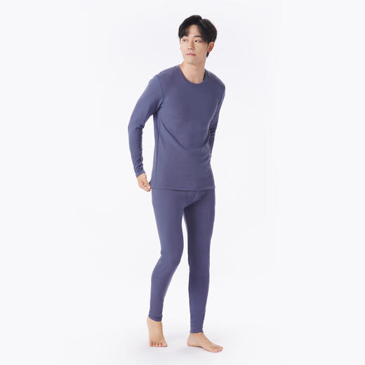 都市丽人都市锋尚保暖衣舒暖套装天丝德绒膨体绒中厚男士保暖衣天丝套装FWT9A1 商品图2