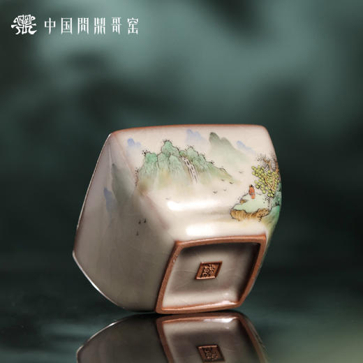 问鼎哥窑方鼎杯（山中观景) 商品图4