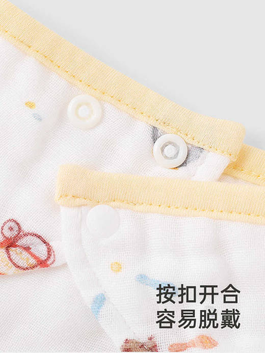 英氏婴儿三角巾纯棉抗菌宝宝口水巾3条装2024新款YLSBJ0Q667A 商品图4