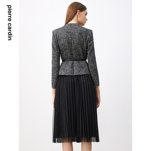 皮尔卡丹女装连衣裙秋季新款商务宴会通勤假两件裙子P3367E3836B3
 商品图2