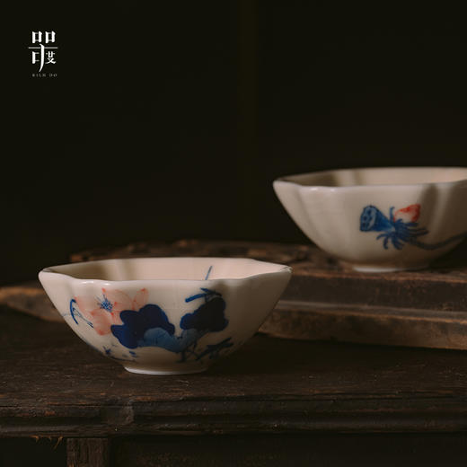 问鼎器度汝窑鹅黄青花葵盏杯（竹鸟）（松下棋谈）（缺货）（鱼戏青莲）（缺货） 商品图3