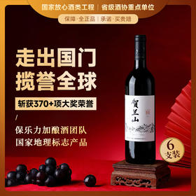 【胡润百富50强酒庄】贺兰山·山海情系列·山干红葡萄酒 宁夏贺兰山东麓产区 14.5%vol