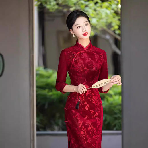 MYJ 127-1妈妈复古气质日常可穿旗袍 商品图0