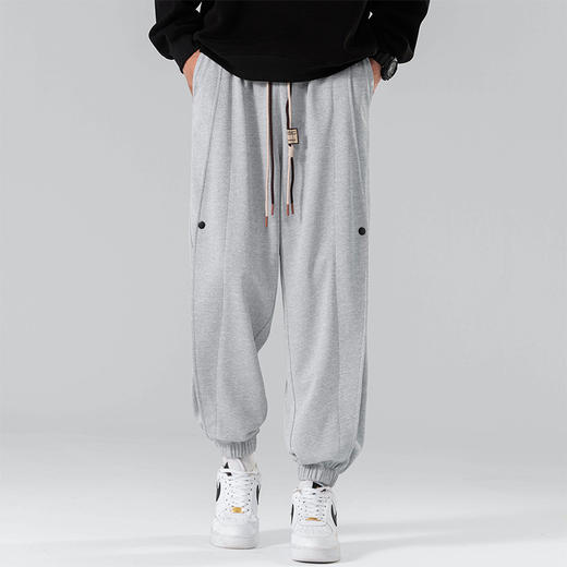 【新款DSL】大依优型大码男装束脚休闲运动裤加肥加大男裤潮流韩版卫裤 商品图1
