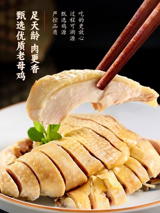 山林大红咸草鸡上海特产白斩鸡整只真空卤味熟食开袋即食盐焗鸡肉 商品图1
