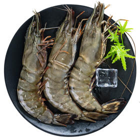 弹指鲜生活冻黑虎虾400g（16-20只）*4袋