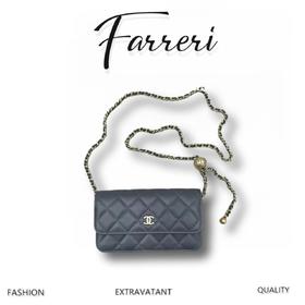 香奶奶  23b全新可调节链条款woc发财包 黑色(XS)