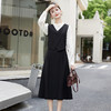 2024秋季新款圆领小个子减龄显长裙时尚拼接假两件连衣裙HR- HANYUSHE2366 商品缩略图3