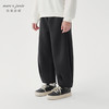 马克珍妮女童时尚压褶宽松加绒运动裤儿童裤子萝卜裤秋冬241256 商品缩略图1
