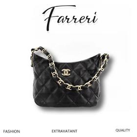 香奶奶  新款 腋下包  正品皮 黑