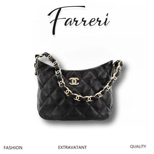 香奶奶  新款 腋下包  正品皮 黑 商品图0