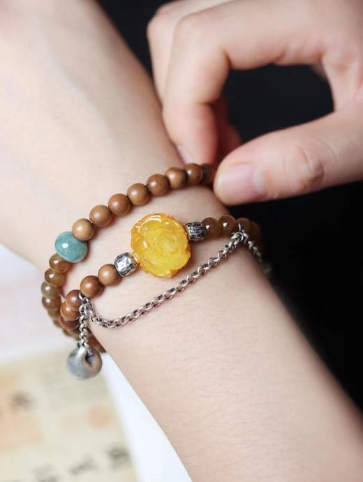 国色天香°老山檀香x和田玉手串 商品图2