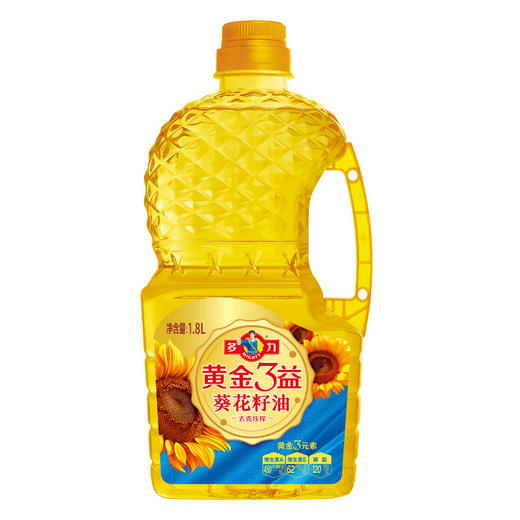 1.8L多力黄金3益葵花籽油 添加黄金三元素 商品图0