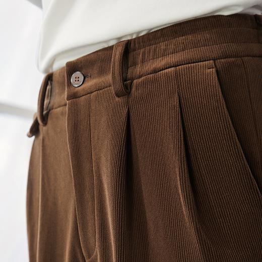 柒牌男装九分锥形裤男2024秋冬新品时尚潮流百搭松紧腰休闲萝卜裤	127H72760 商品图2