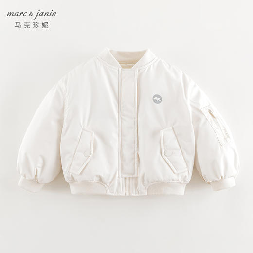 马克珍妮女童时尚潮流宽松棒球服外套儿童棉服秋冬新款夹克241383 商品图1