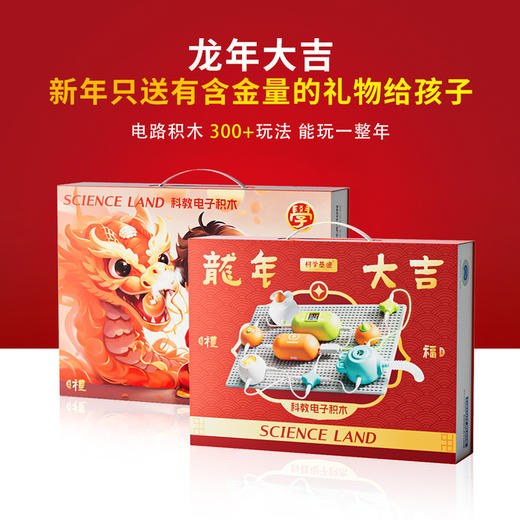 科教电子积木礼盒装（多种拼装玩法，玩出科技创造力）启蒙科学思维 商品图1