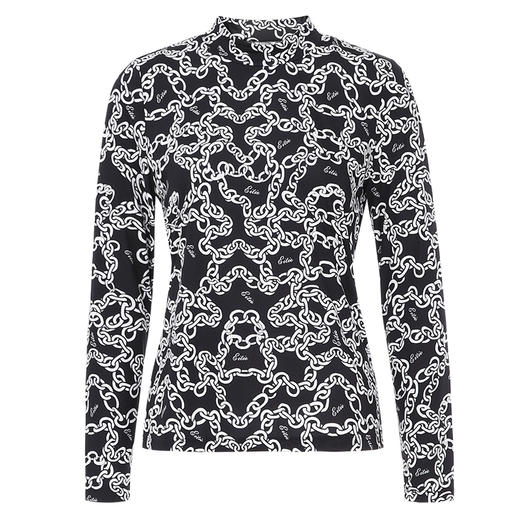 EITIE爱特爱秋季新款修身显瘦百搭印花小上衣7513215 商品图11